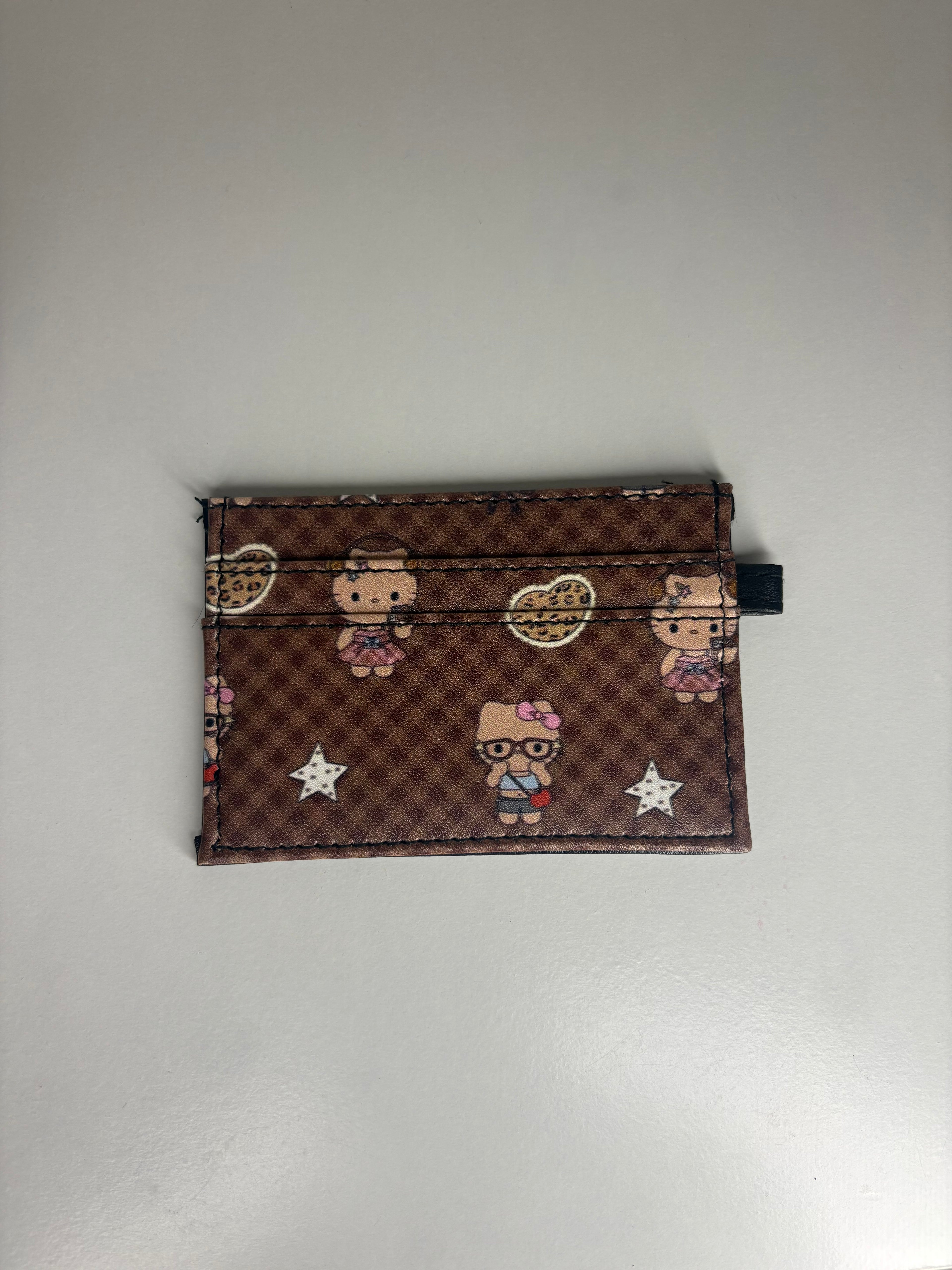 HK dark brown print