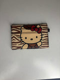 HK brown Squiggly print