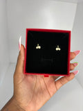 Diamond cherry earrings