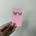 Silver Butterfly Earrings