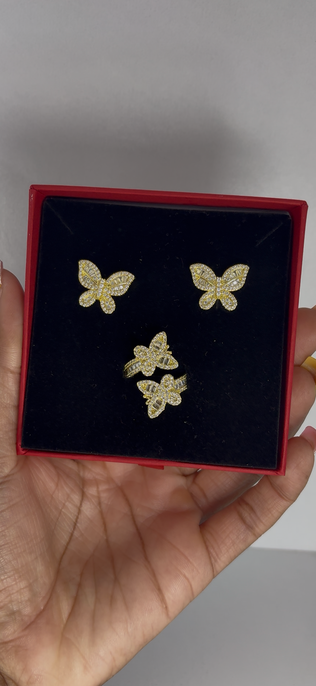 Gold Butterfly set