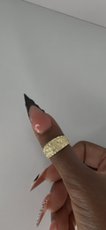 Unisex nugget ring