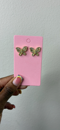 Gold Butterfly earrings