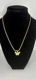 Butterfly rope necklace